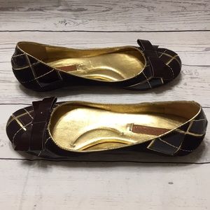 Bcbg ballet flats bow 6 36 shoes designer